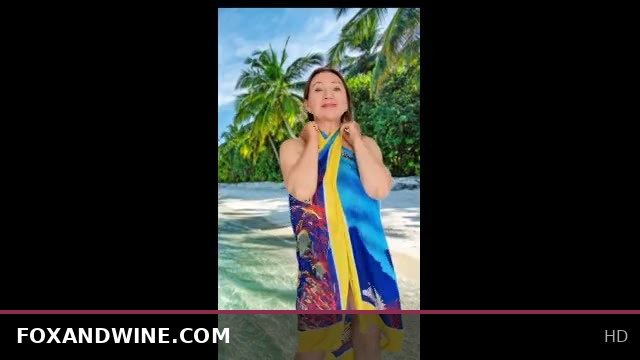 Voluptuous Granny Showing Off Her Bikini Body