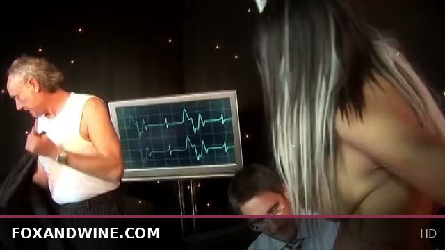 Sexy Nurse Katie Kaliana Pleasures Two Guys in Steamy MMF Threesome