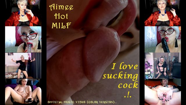 Aimee Hot MILF Loves Deep Cock Sucking in Color – Plus 2 Sexy Solo Private Shows