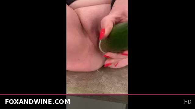 Annabel Gets Wild with a Huge Cucumber Adventure