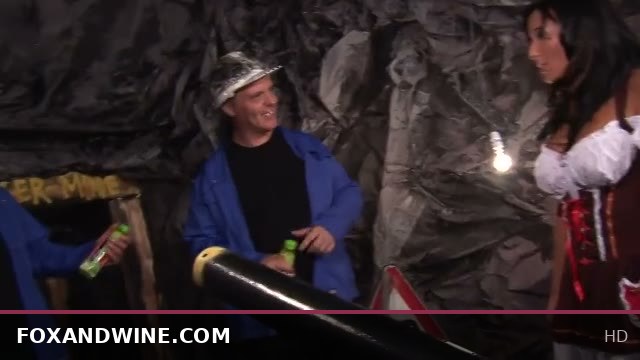 Romana The Gold Digger Gets Double Creampied Deep In The Mine Shaft