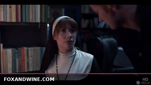 Russian Redhead Nun Satisfies Sata Jones in Intense Freeze Time Blasphemous Sex Session