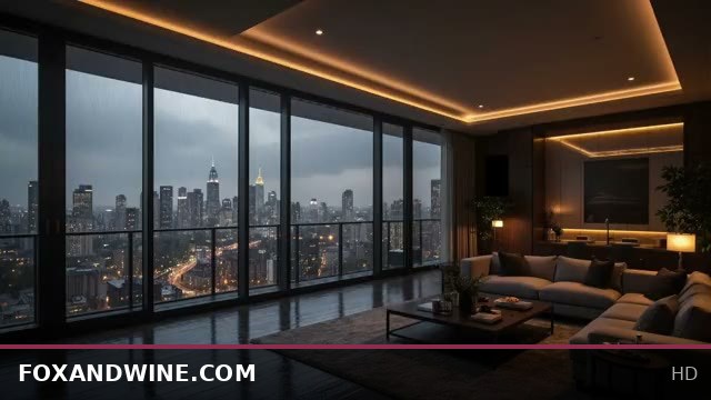 Rainy Penthouse Nights: Listen & Touch JOI Story for Women with Rain Sounds
